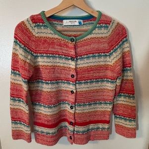 Anthroplogie Striped Crop Cardigan